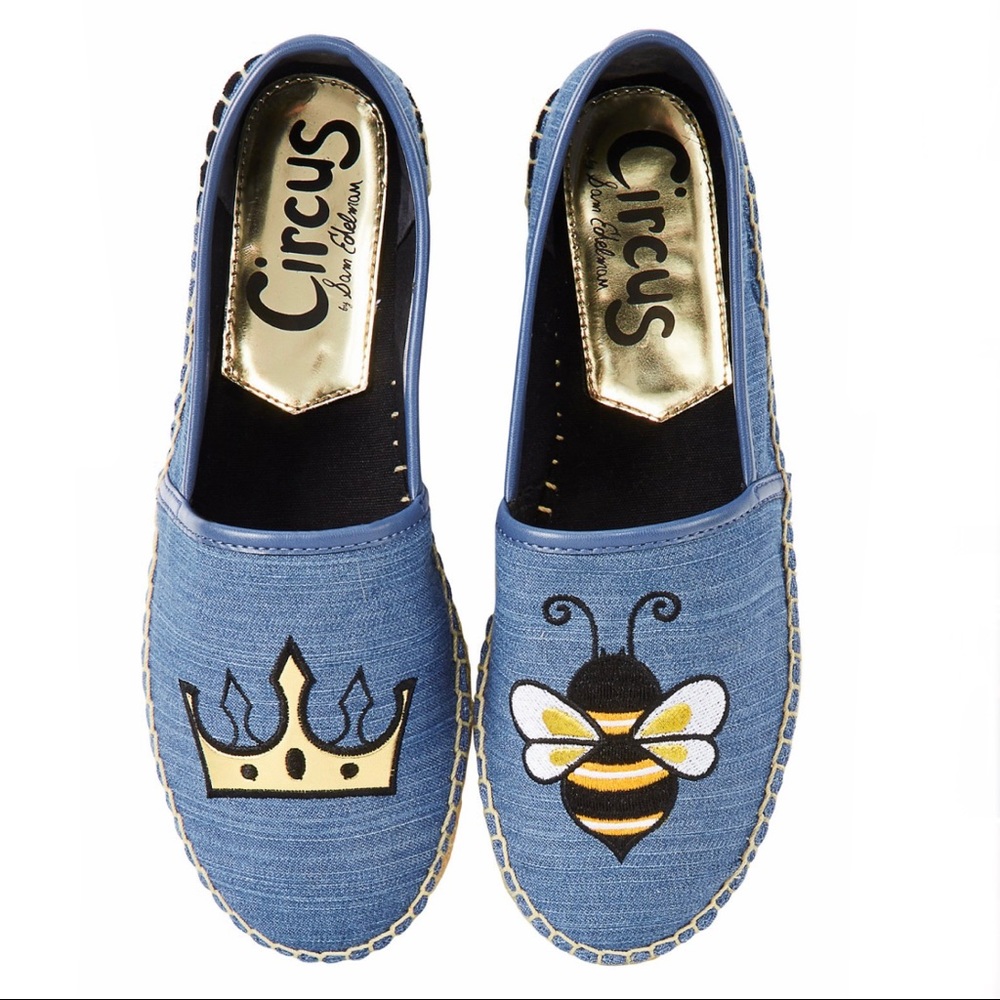 SAM EDELMAN “Queen Bee” Espadrille Flats